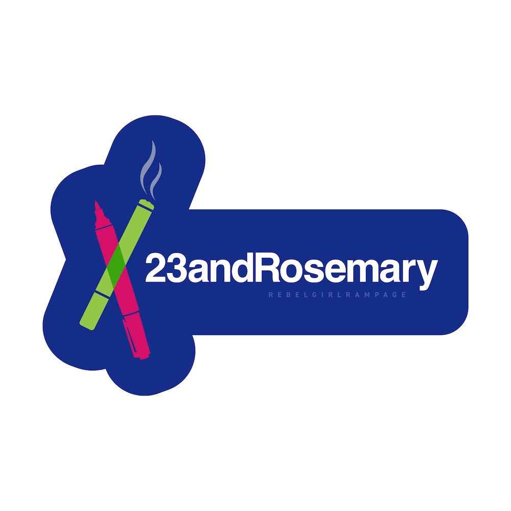 23 and Rosemary Die Cut Sticker