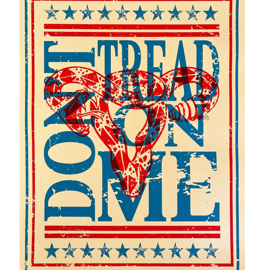 Don’t Tread On Me Uterus Feminist Silk Screened Pro Choice abortion rights my body my choice planned parenthood Art Poster Rebel Girl Rampage