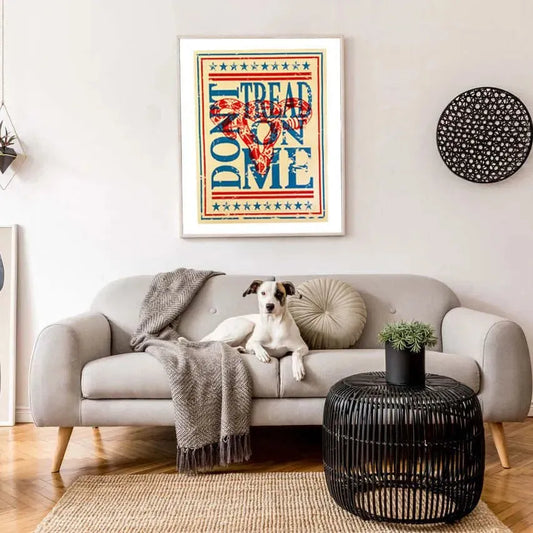 Don’t Tread On Me Uterus Women’s Rights Roe V Wade Silk Screened Art Poster Rebel Girl Rampage