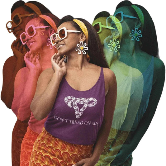 Don’t Tread On Me Uterus Racerback Tank