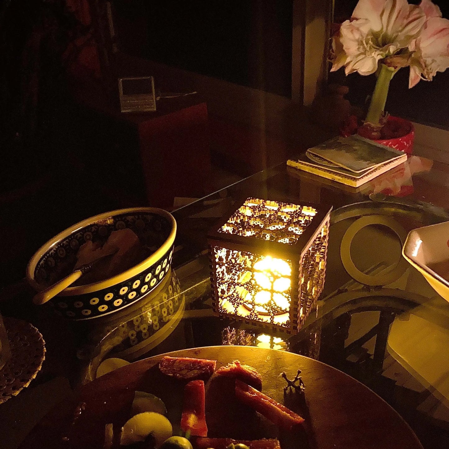 Wooden Tea Light Box Rebel Girl Rampage