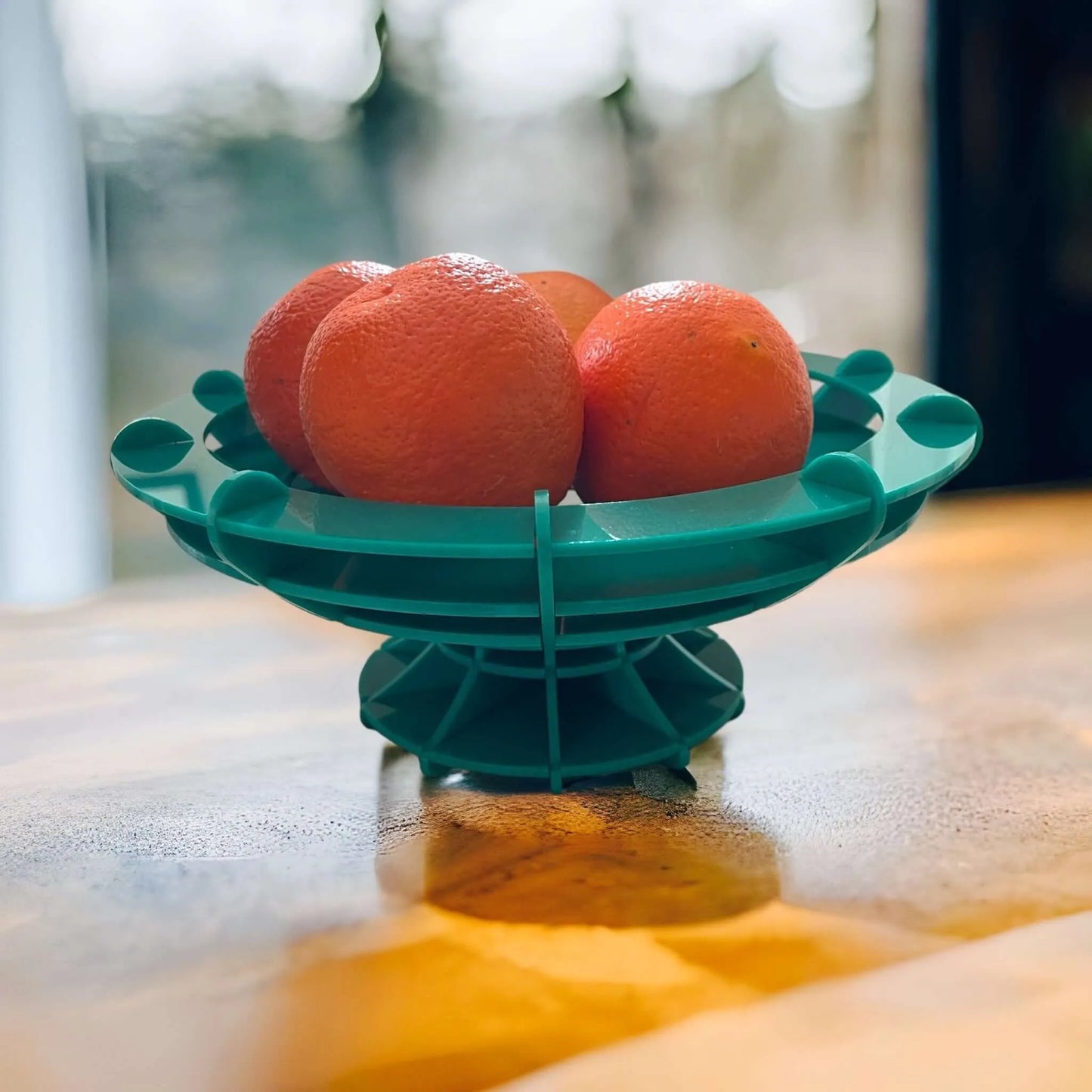 Retro Vintage Atomic Fruit Stand Decorative Bowl Mid Century Modern Handcrafted Bowl Rebel Girl Rampage
