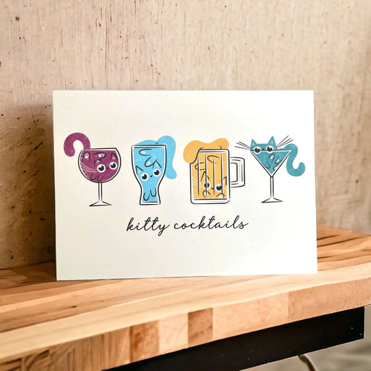 Kitty Cocktails Postcard Set