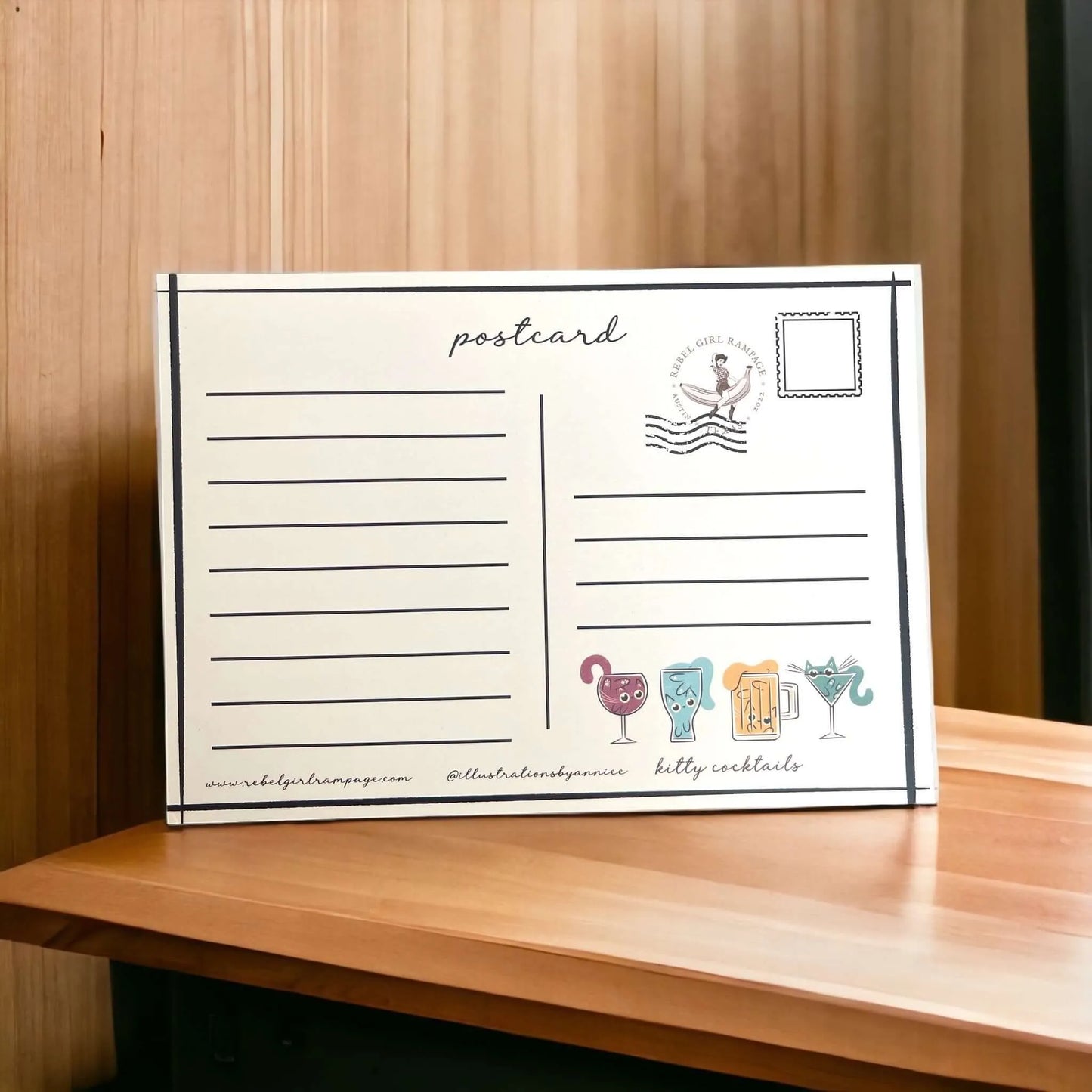 Kitty Cocktails Postcard Set