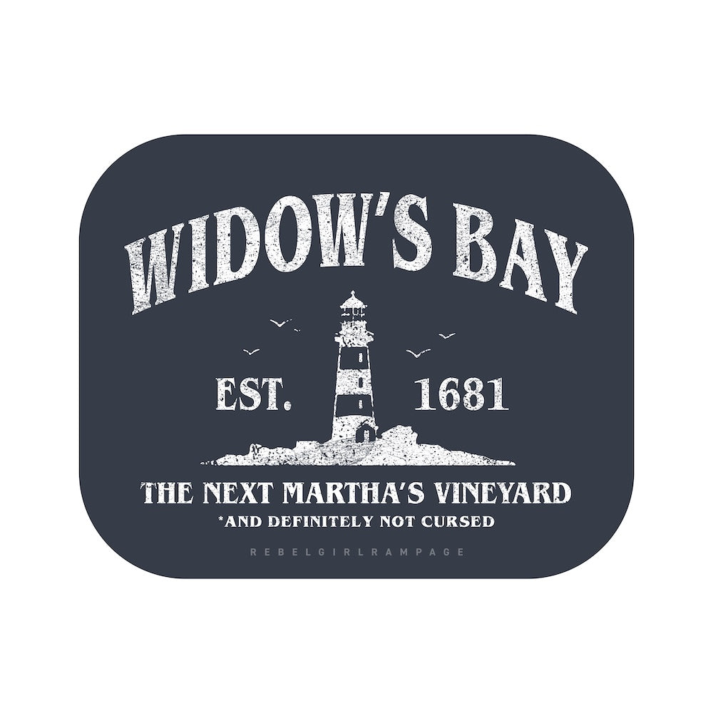 Widow’s Bay T-Shirt & 2 Sticker Bundle