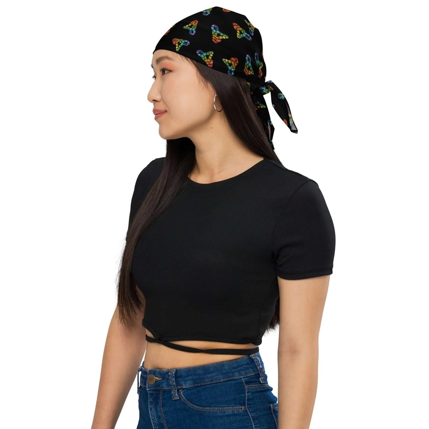 Don’t Tread On Me Rainbow Uterus Bandana