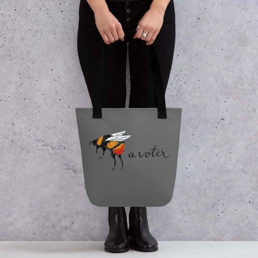 Bee A Voter Tote Bag, Rebel Girl Rampage, Home, Tote, Nicole Bizzarro, Pets