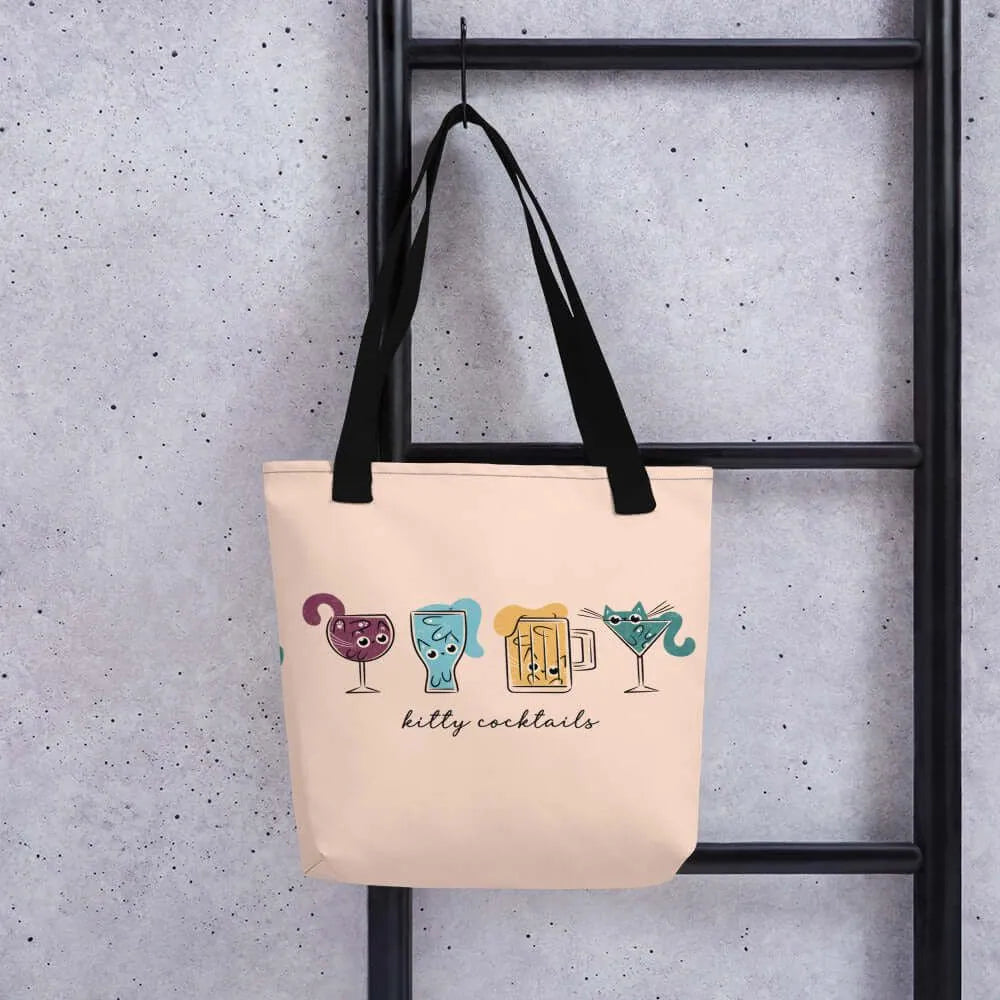 Kitty Cocktails Tote Bag