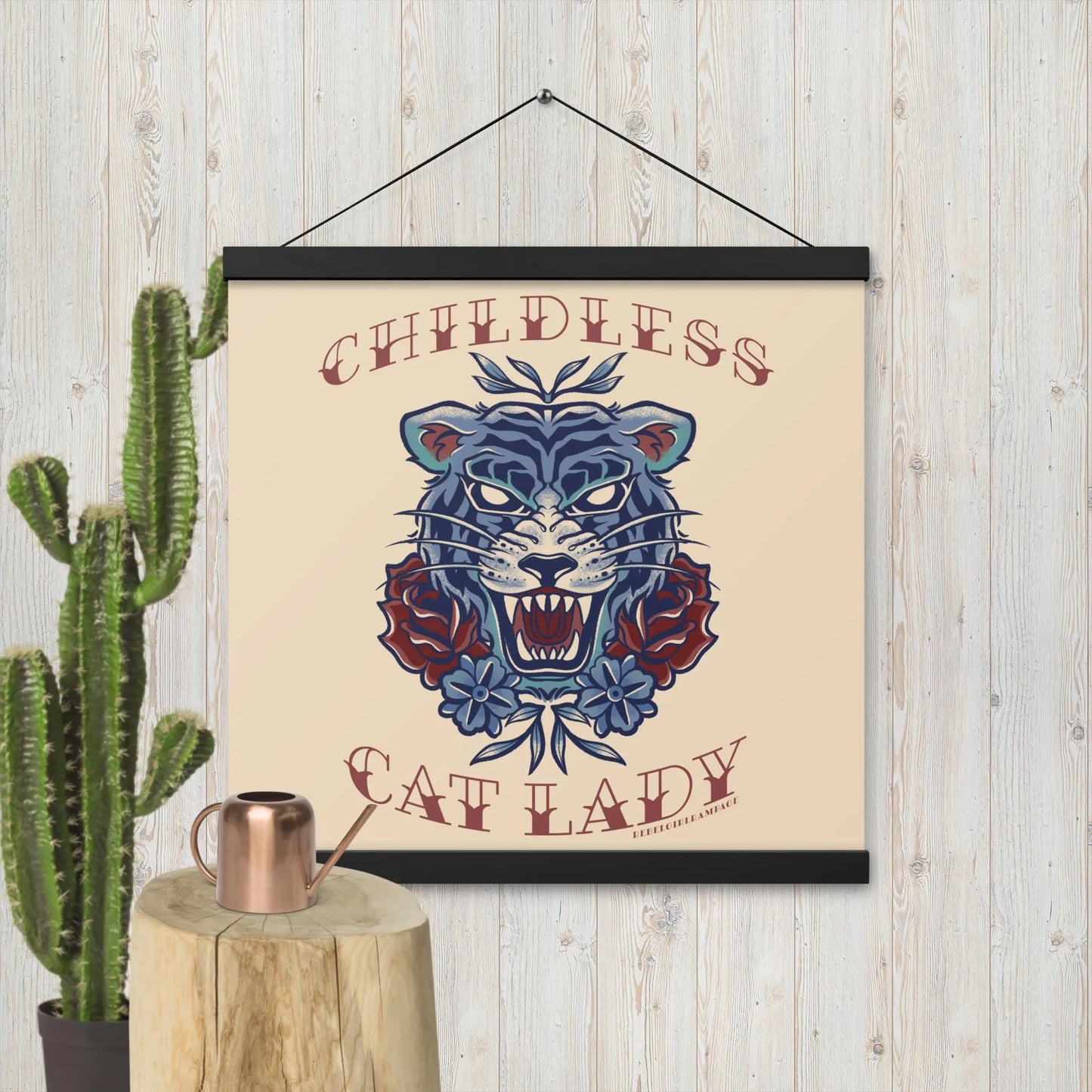 Childless Cat Lady Poster with Hanger, Rebel Girl Rampage