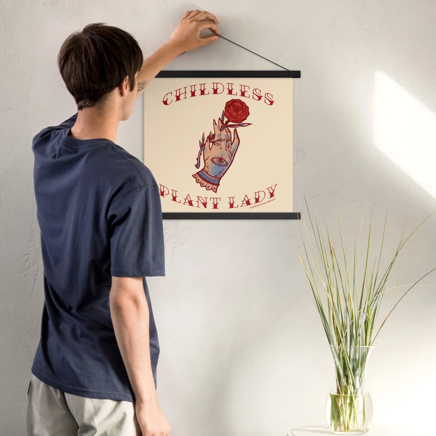 Childless Plant Lady Poster with Hangers, Rebel Girl Rampage