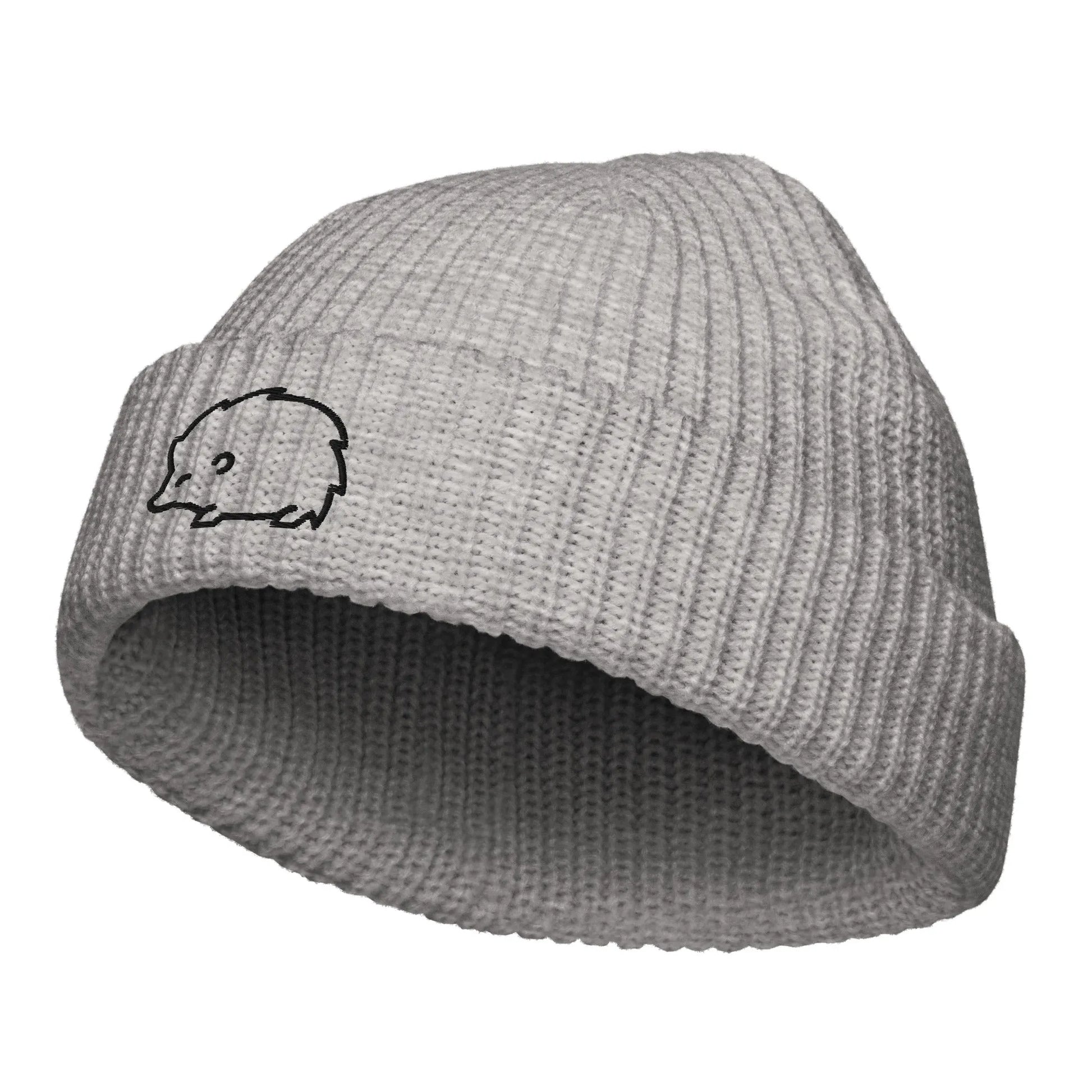 Hedgehog Embroidered Fisherman Beanie, Rebel Girl Rampage, Hats, Whimsy, Rebel Girl Rampage, Pets