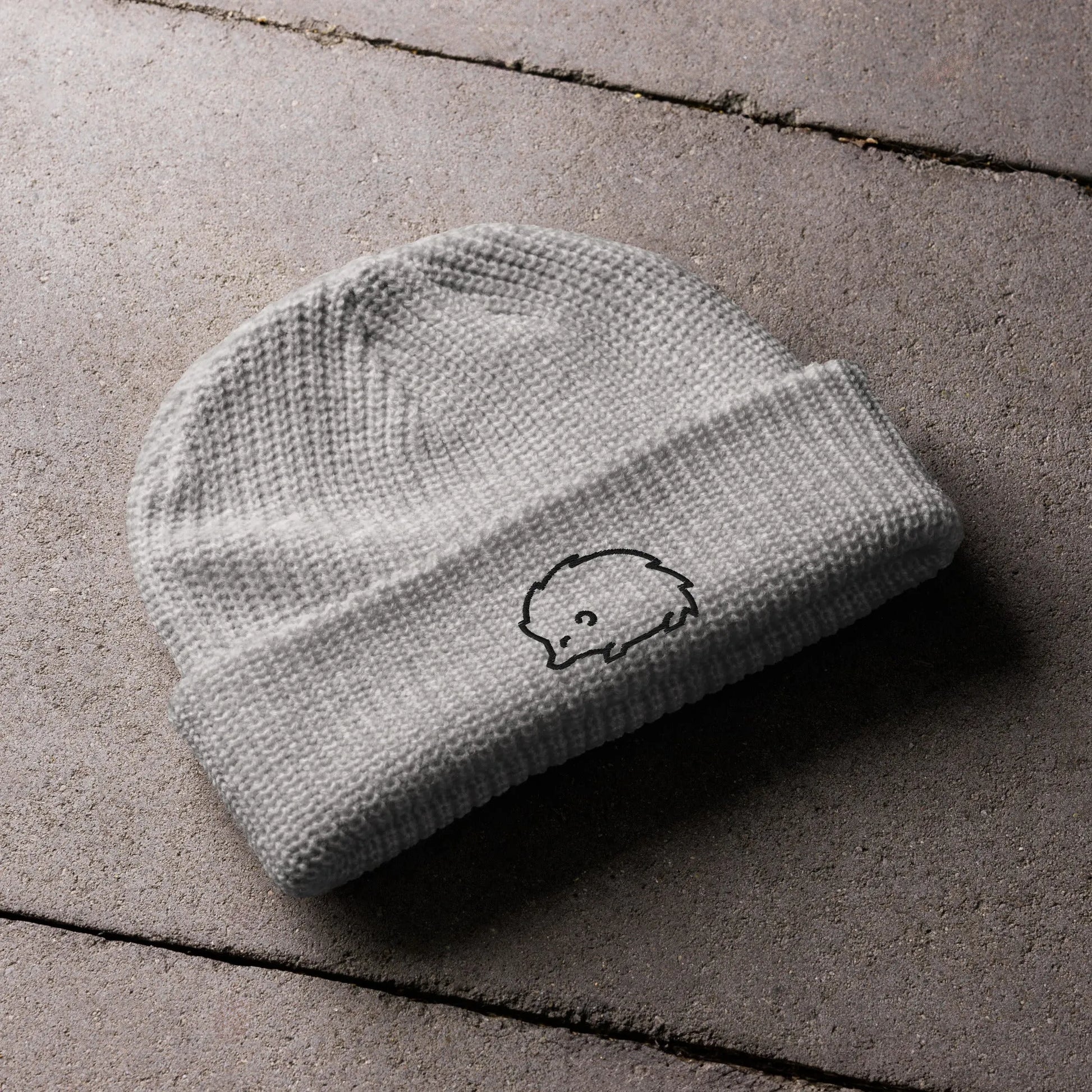 Hedgehog Embroidered Fisherman Beanie, Rebel Girl Rampage, Hats, Whimsy, Rebel Girl Rampage, Pets