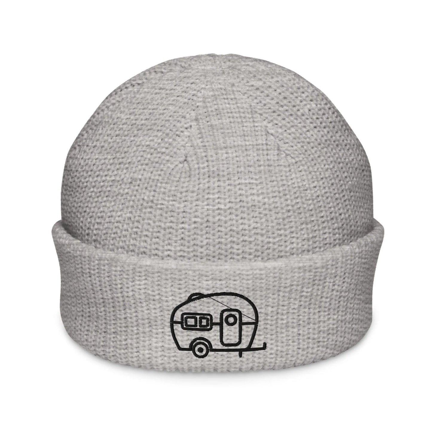 Vintage Retro Camper Embroidered Fisherman Beanie Winter Hat Rebel Girl Rampage