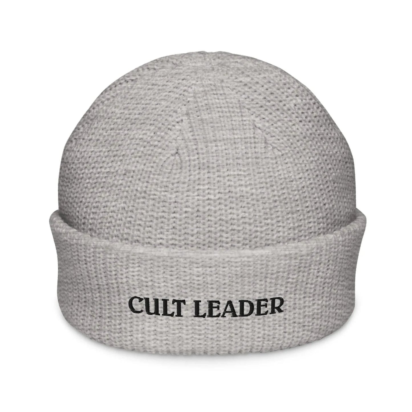 Cult Leader embroidered beanie, winter hat, spooky season, Rebel Girl Rampage