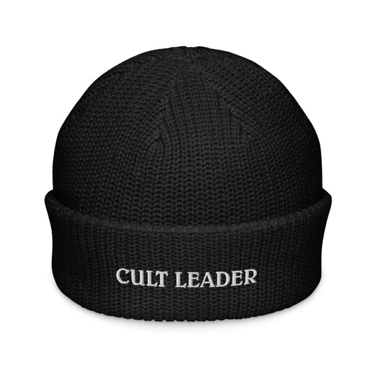 Cult Leader embroidered beanie, winter hat, spooky season, Rebel Girl Rampage