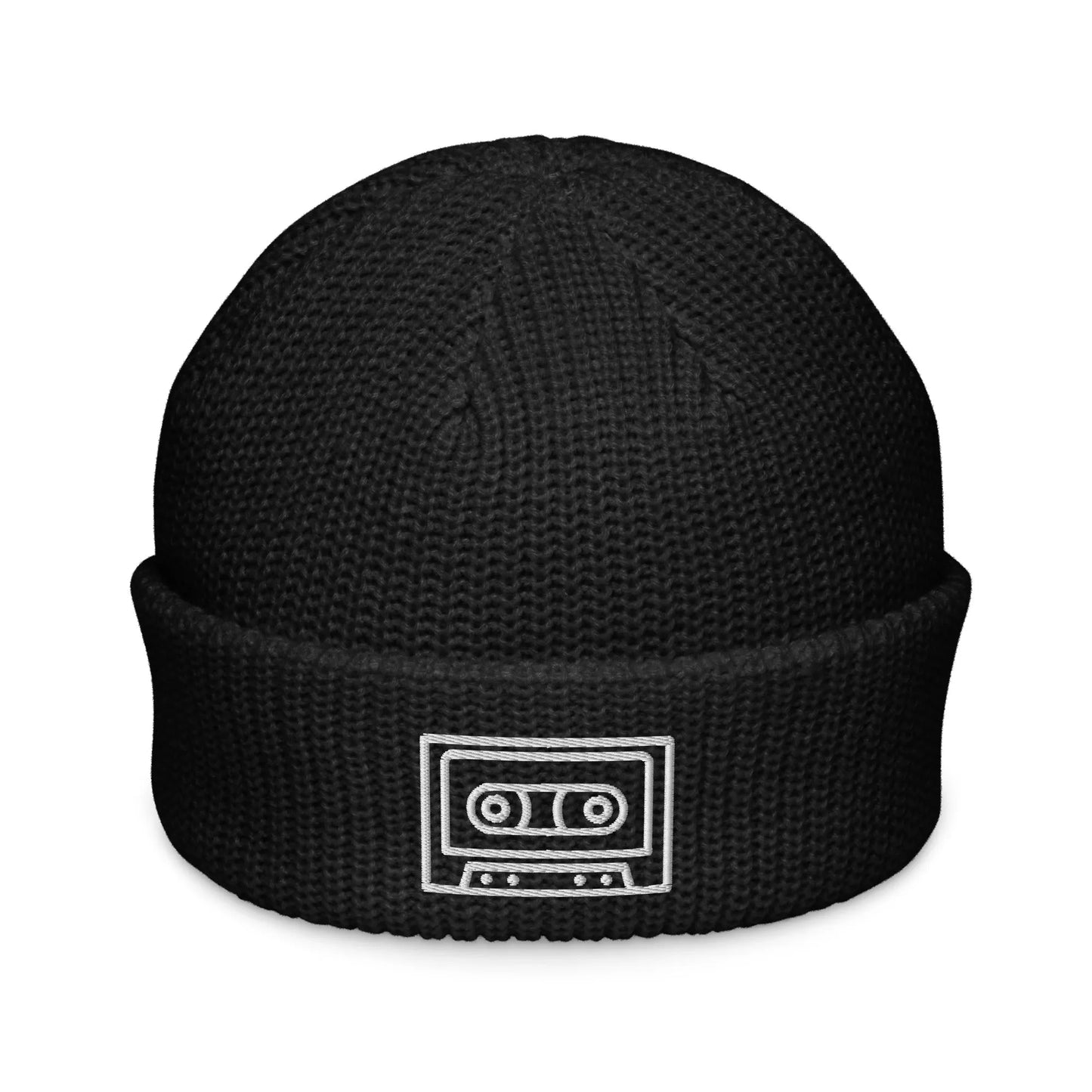 Cassette Tape Embroidered Beanie Gen X Winter Hat Retro Style Rebel Girl Rampage