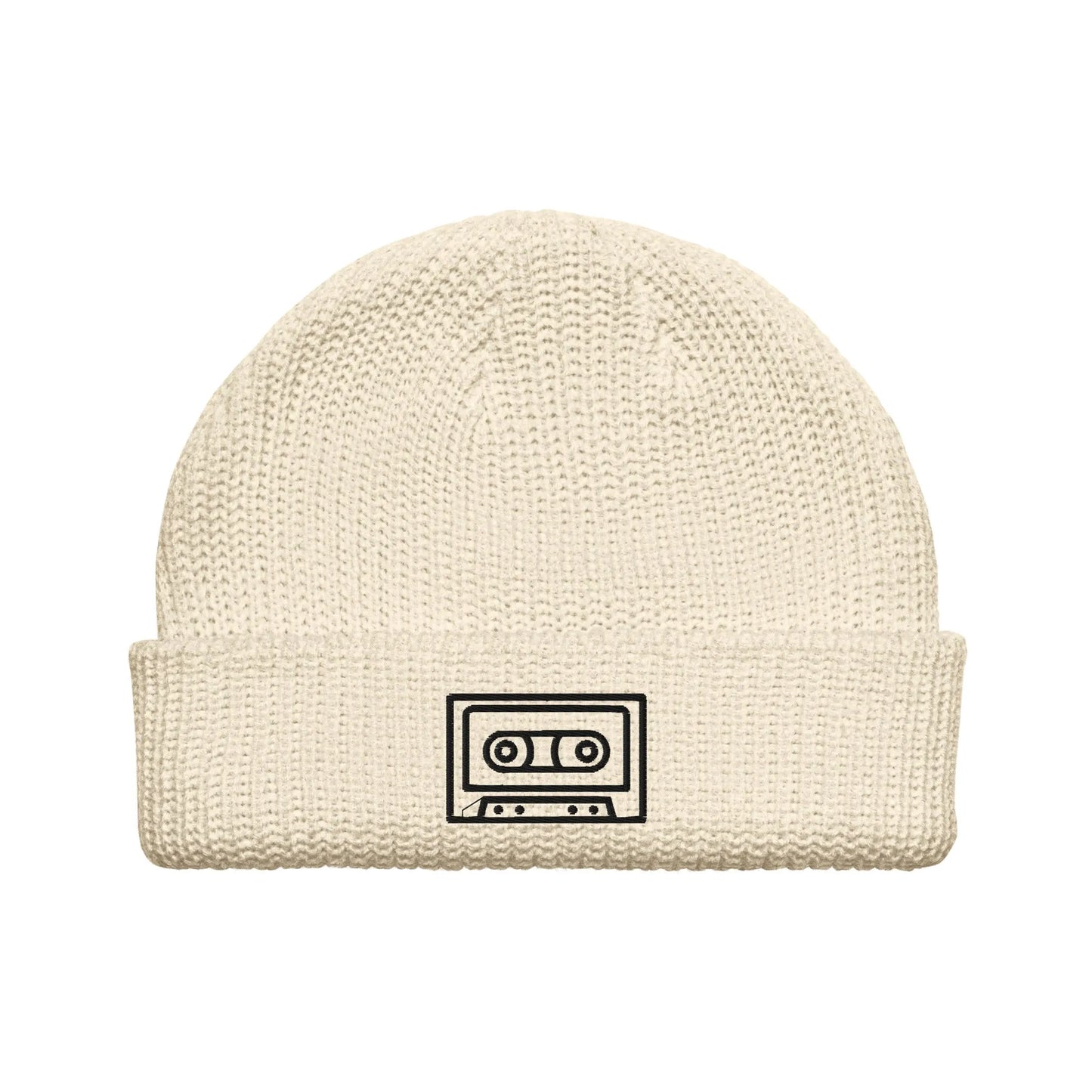 Cassette Tape Embroidered Beanie Gen X Winter Hat Retro Style Rebel Girl Rampage