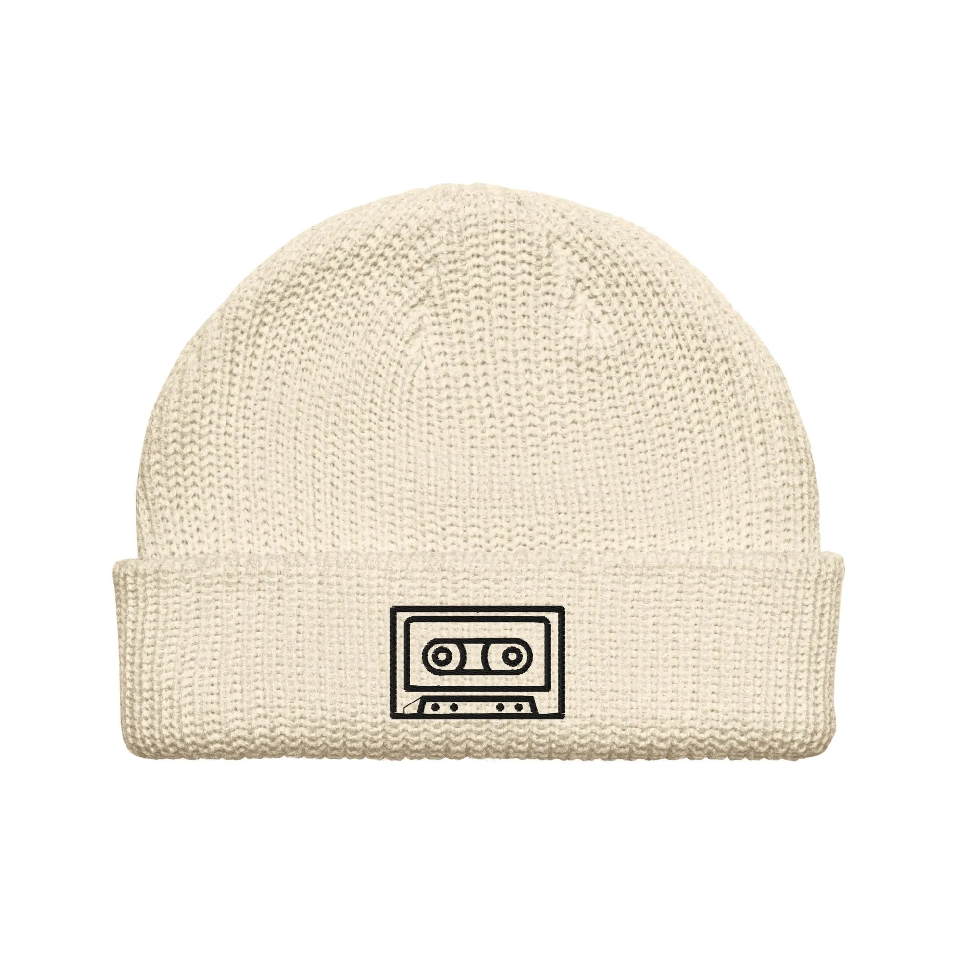 Cassette Tape Embroidered Beanie Gen X Winter Hat Retro Style Rebel Girl Rampage