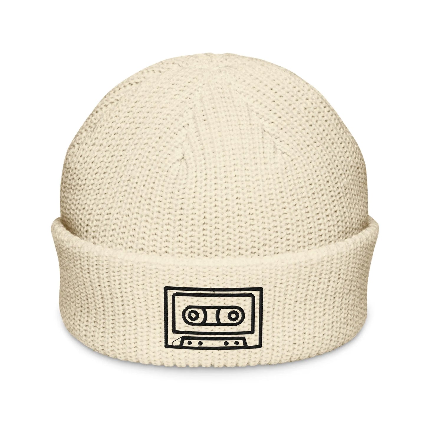 Cassette Tape Embroidered Beanie Gen X Winter Hat Retro Style Rebel Girl Rampage