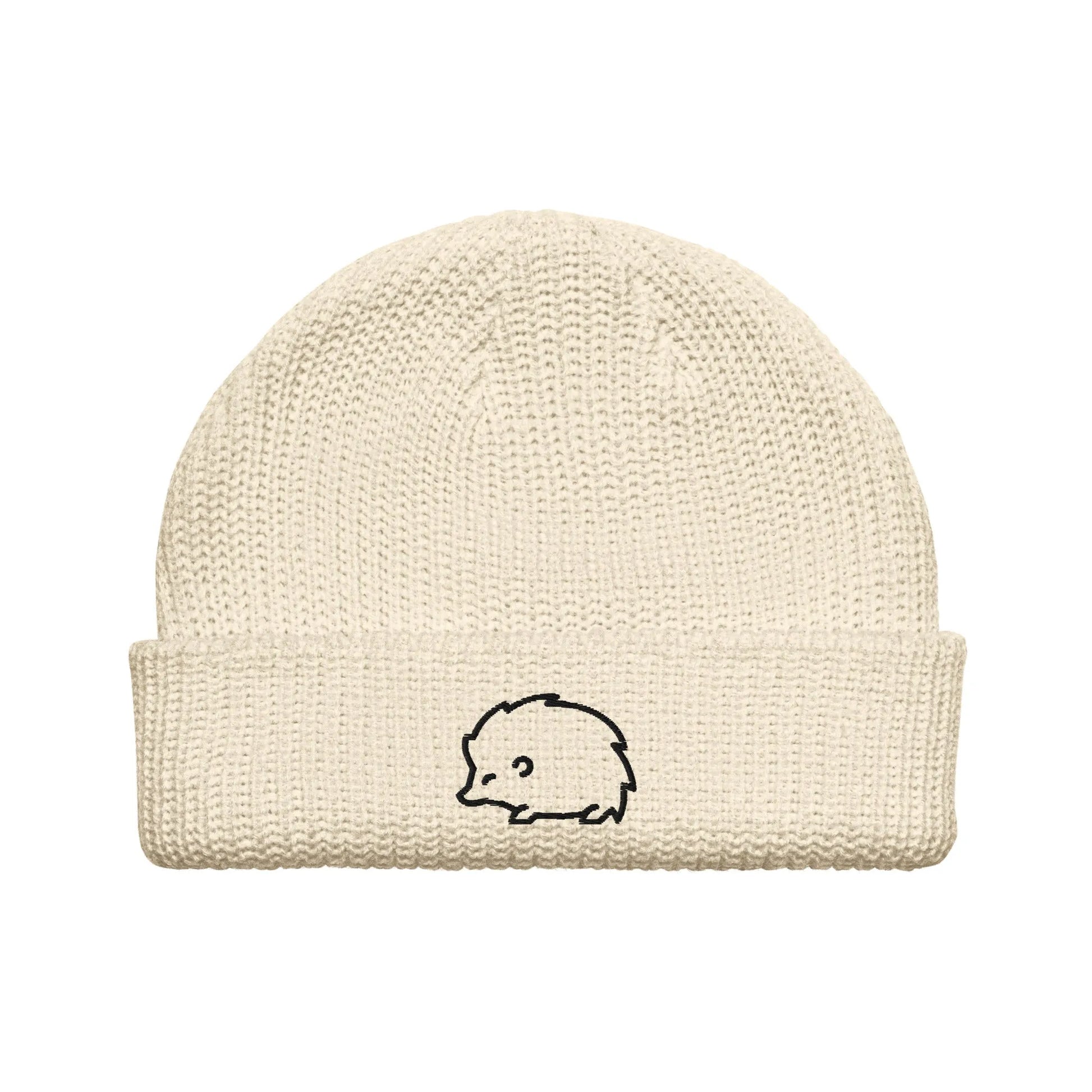Hedgehog Embroidered Fisherman Beanie, Rebel Girl Rampage, Hats, Whimsy, Rebel Girl Rampage, Pets
