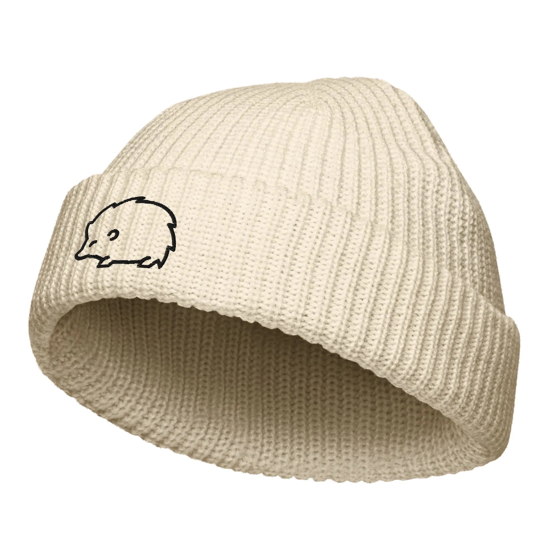Hedgehog Embroidered Fisherman Beanie, Rebel Girl Rampage, Hats, Whimsy, Rebel Girl Rampage, Pets