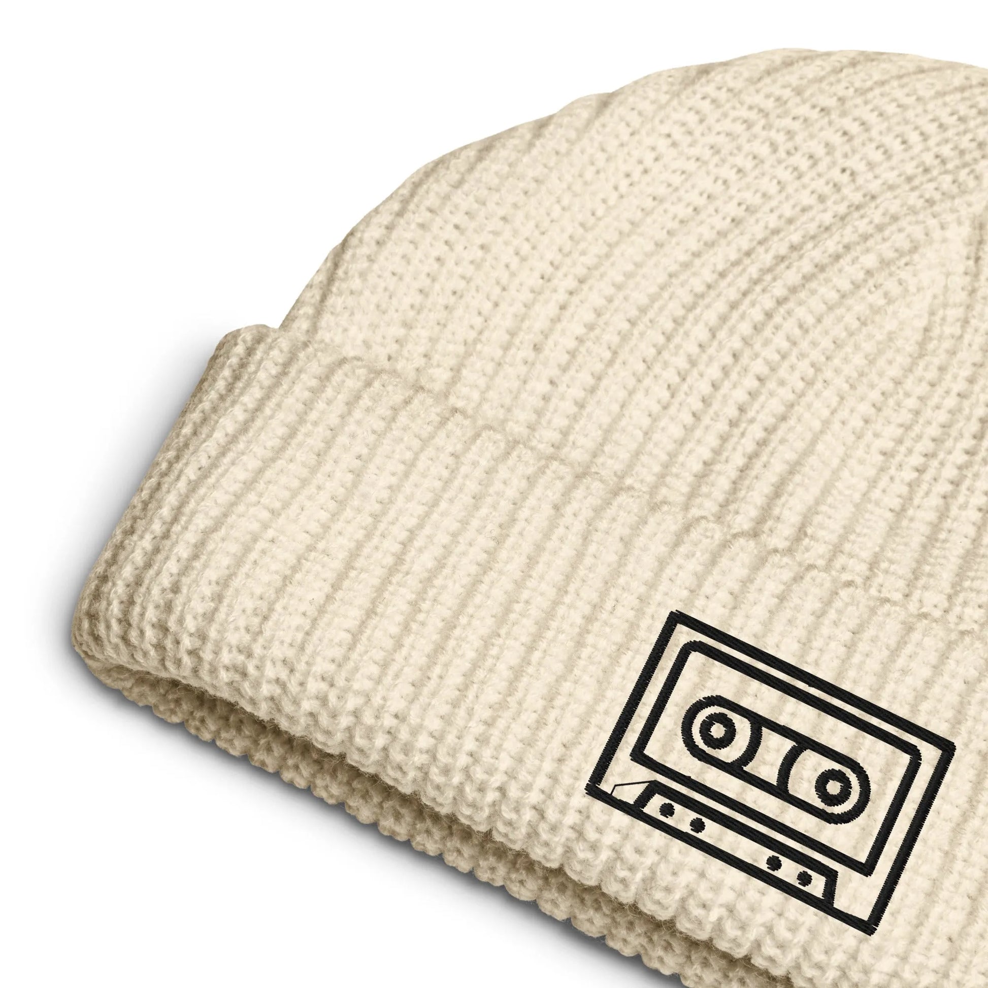 Cassette Tape Embroidered Beanie Gen X Winter Hat Retro Style Rebel Girl Rampage