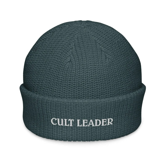 Cult Leader embroidered beanie, winter hat, spooky season, Rebel Girl Rampage