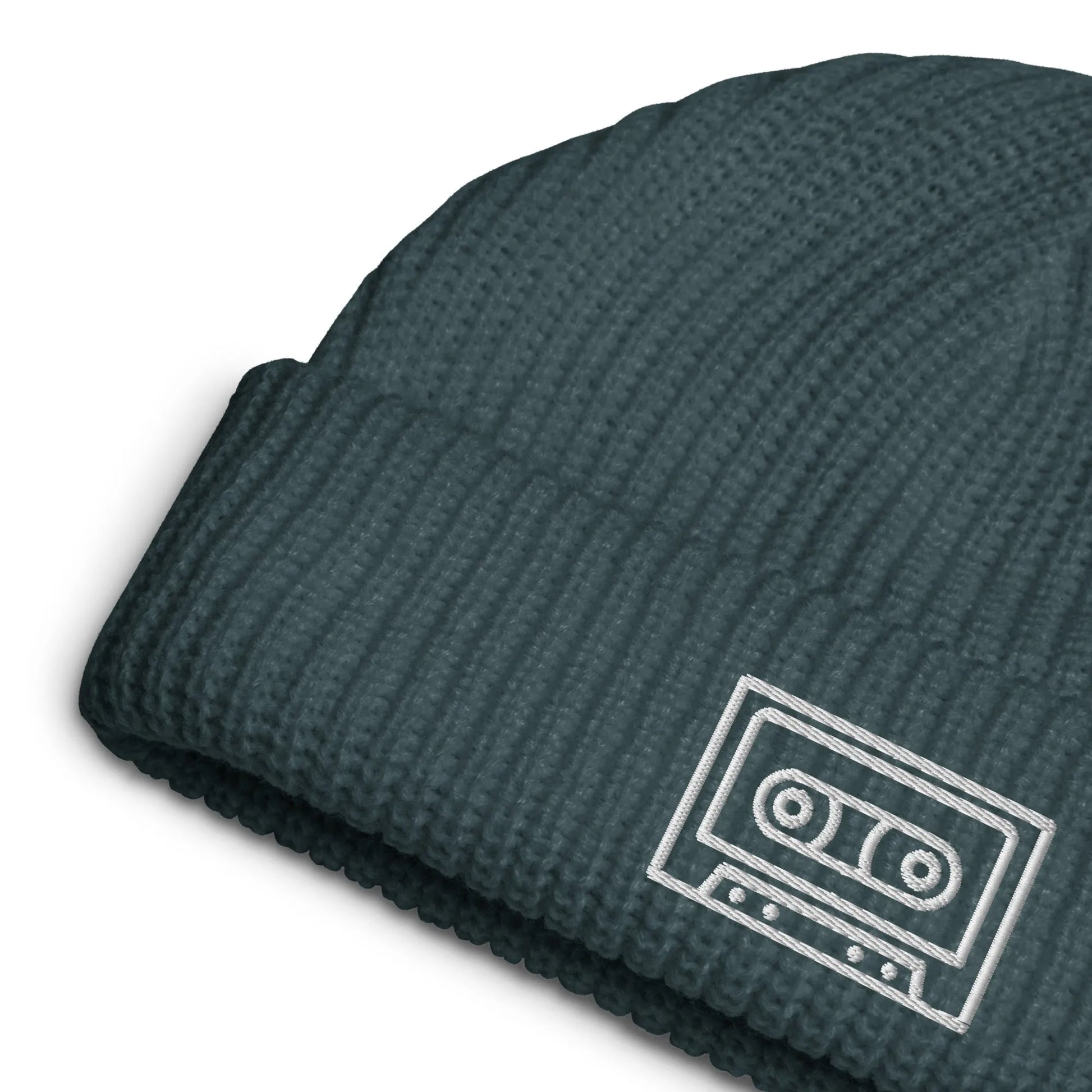 Cassette Tape Embroidered Beanie Gen X Winter Hat Retro Style Rebel Girl Rampage