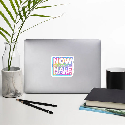 Now That’s What I Call Male Fragility Die Cut Vinyl Sticker, Feminist, Rebel Girl Rampage