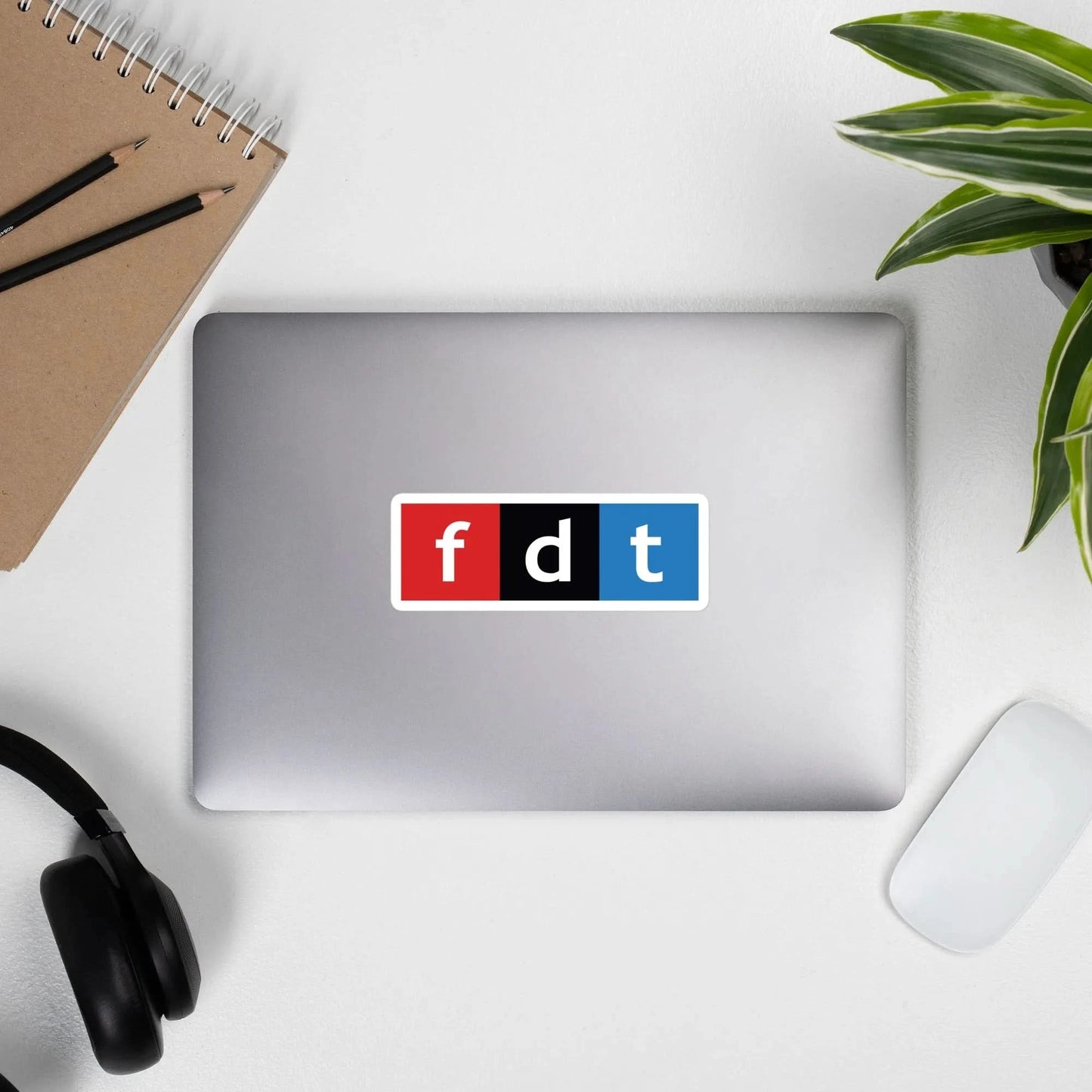 FDT, fuck Donald trump, npr logo style sticker, resistance, democracy, power to the people, Rebel Girl Rampage