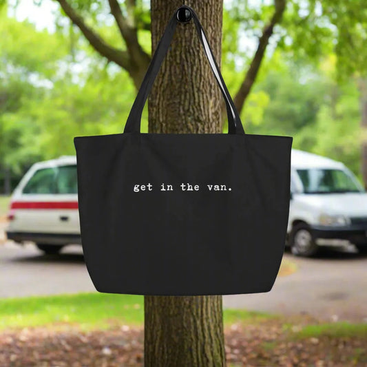 Get in the van heavy cotton canvas reusable shopping toe bag. Van life, Market bag, Adventure, Rebel Girl Rampage