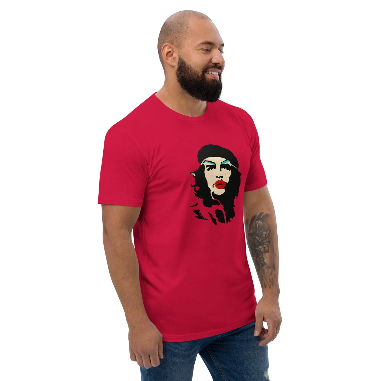 Revoluyion Slay Men’s Fitted T-shirt, Rebel Girl Rampage