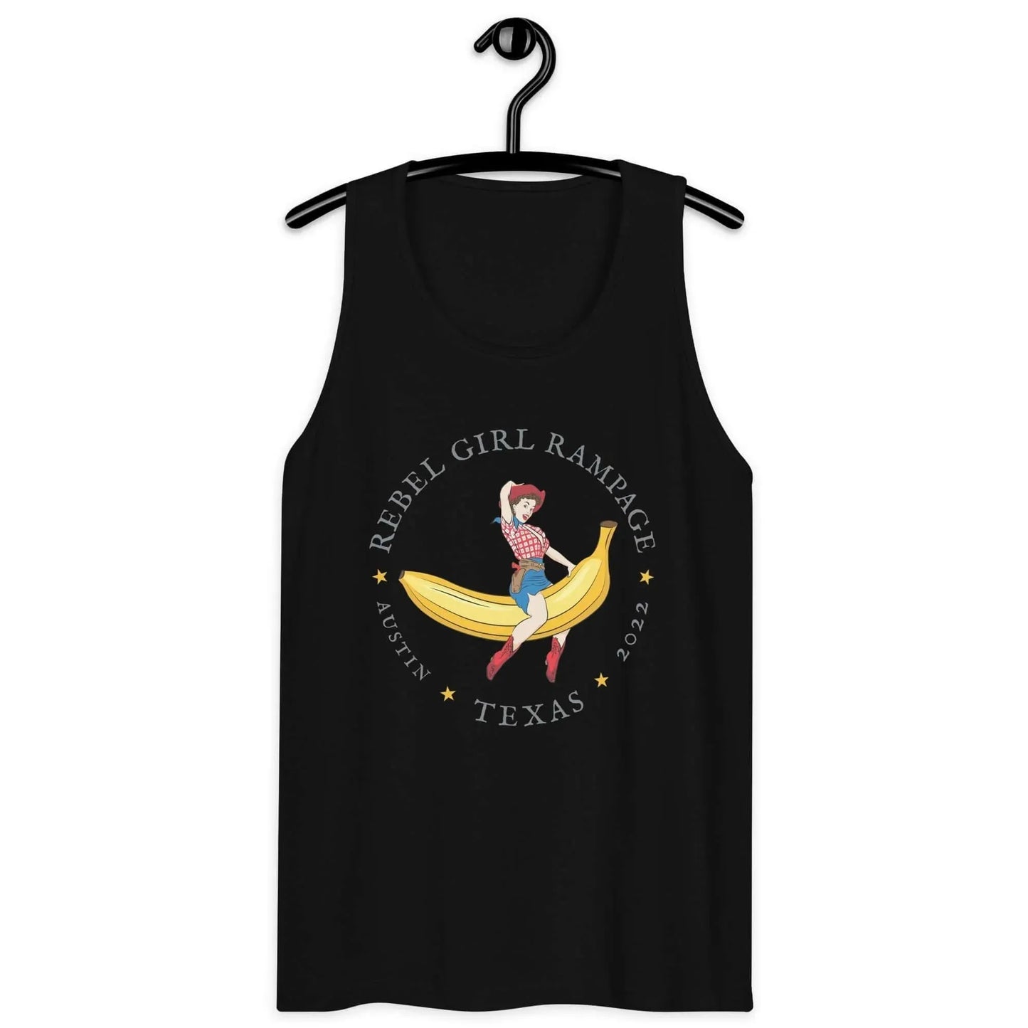 Banana Pinup Cowgirl Men’s Tank