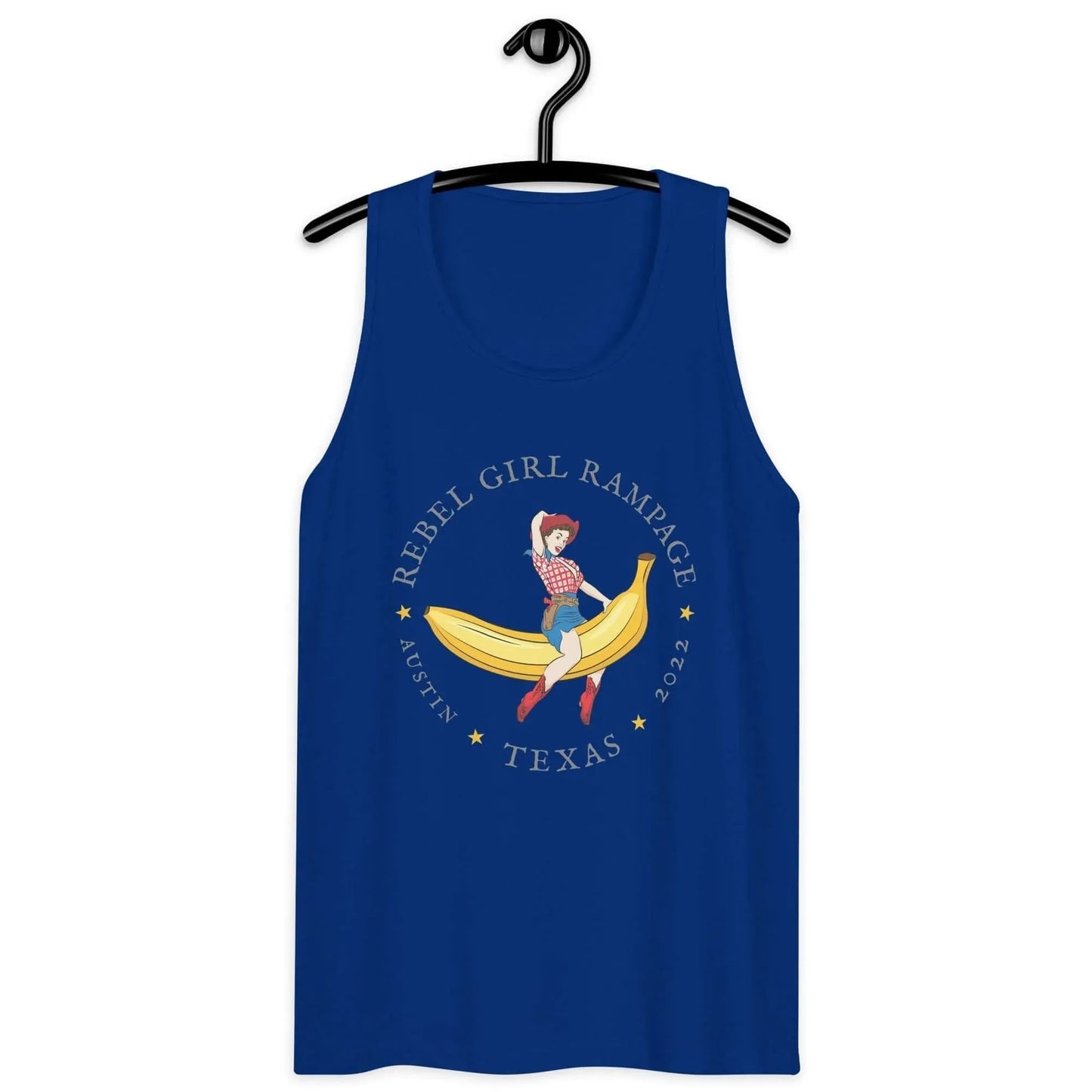 Banana Pinup Cowgirl Men’s Tank