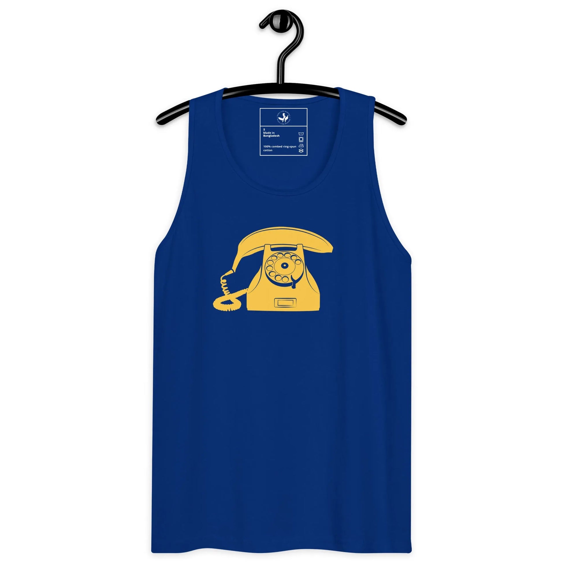 Banana Phone Men’s Tank Top, retro style, vintage style, funny, cool, indie, Rebel Girl Rampage