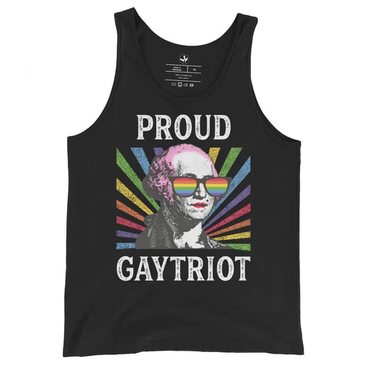 Proud Gaytriot Mens tank top, LGBTQ Pride, Drag Queens, funny, George Washington, Anne Lesniak, Rebel Girl Rampage