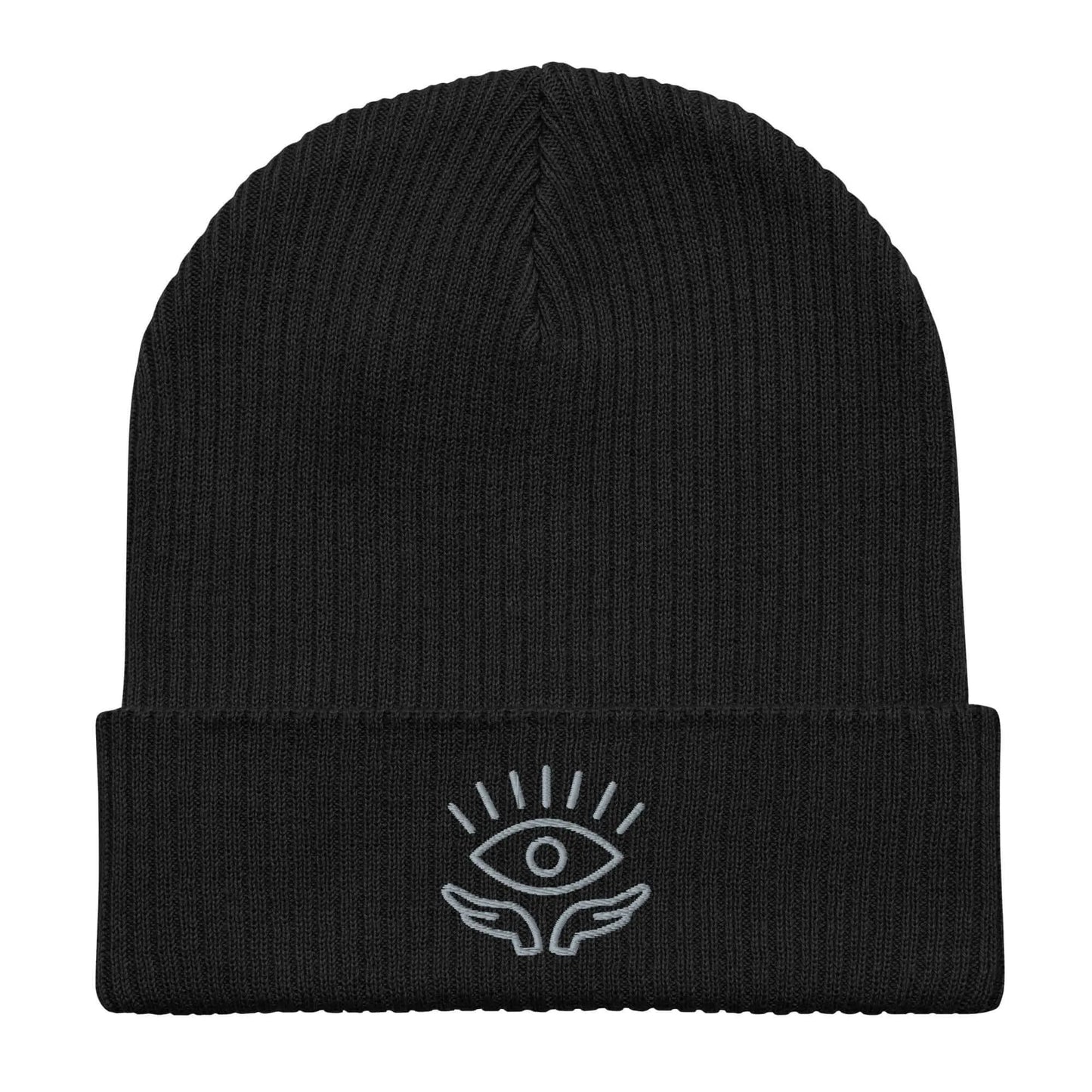 Evil Eye Organic Ribbed Beanie, cozy and fun, Rebel Girl Rampage