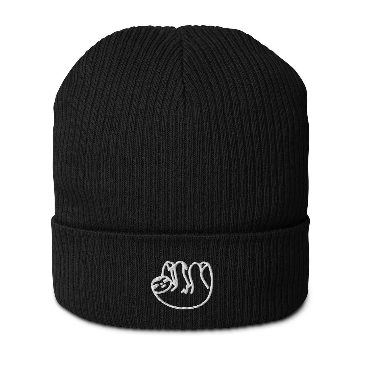 Sloth Organic Ribbed Beanie, cute, animal lover, Rebel Girl Rampage