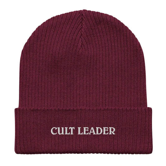 Cult Leader Organic Sustainable Eco-Friendly Witch Ribbed Beanie Hat