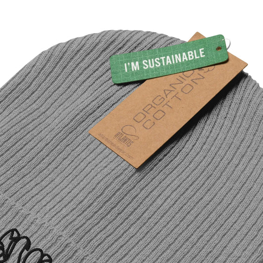 Sloth Organic Ribbed Beanie, cute, animal lover, Rebel Girl Rampage