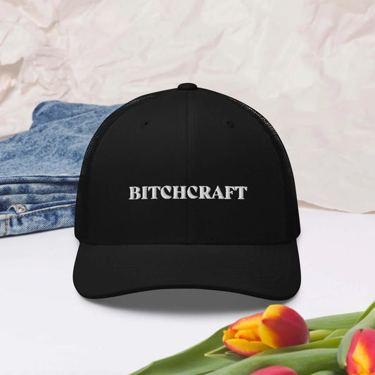 Bitchcraft Retro Trucker Cap, sassy, spooky season, Rebel Girl Rampage