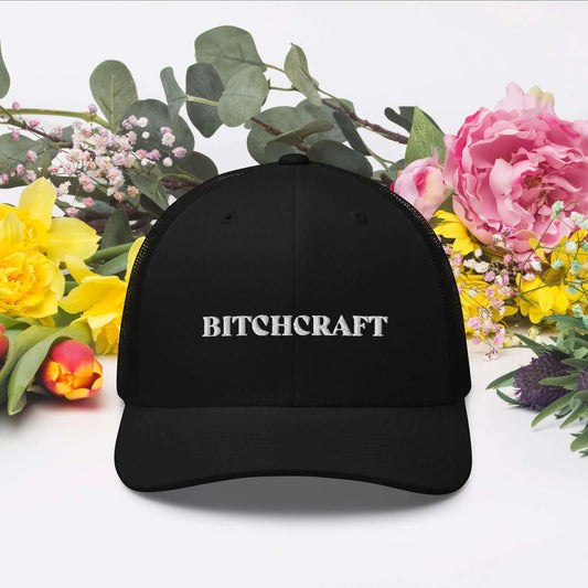 Bitchcraft Retro Trucker Cap, sassy, spooky season, Rebel Girl Rampage