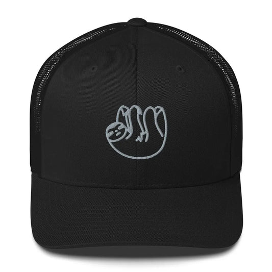 Sloth Retro Trucker Cap, Hats, Whimsy, Rebel Girl Rampage, Pets, Hats, Rebel Girl Rampage