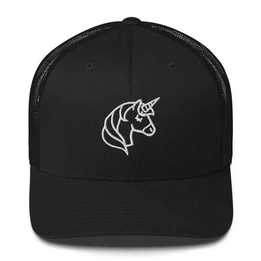 Unicorn Embroidered Retro Magic Animal Retro Baseball Trucker Hat Rebel Girl Rampage LGBTQ