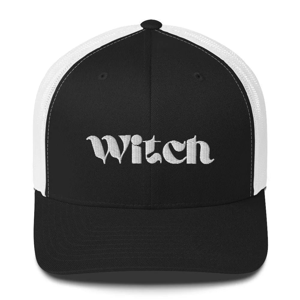 Witch Retro Trucker Cap, Rebel Girl Rampage