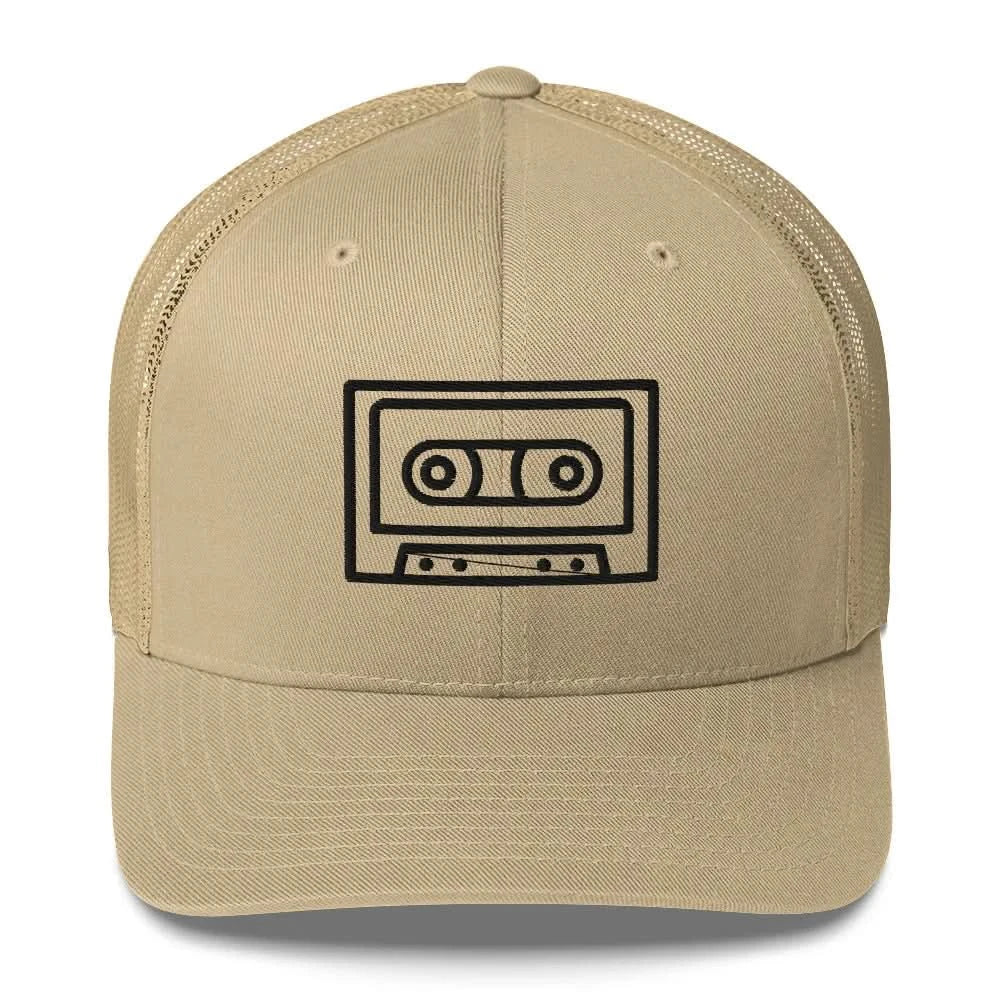 Cassette Tape Retro Trucker Cap, Hats, Whimsy, Rebel Girl Rampage, Rebel Girl Rampage