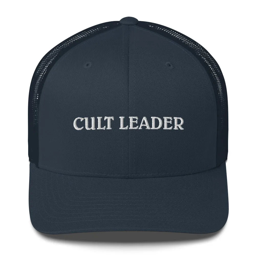 Cult Leader embroidered retro trucker hat by Rebel Girl Rampage