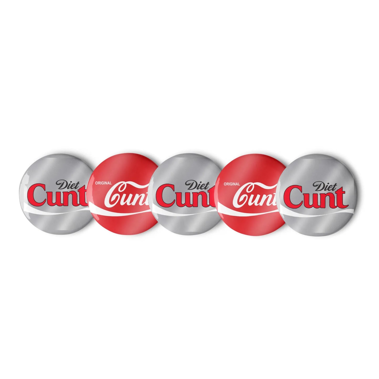 Original & Diet C*nt Pinback Button Set