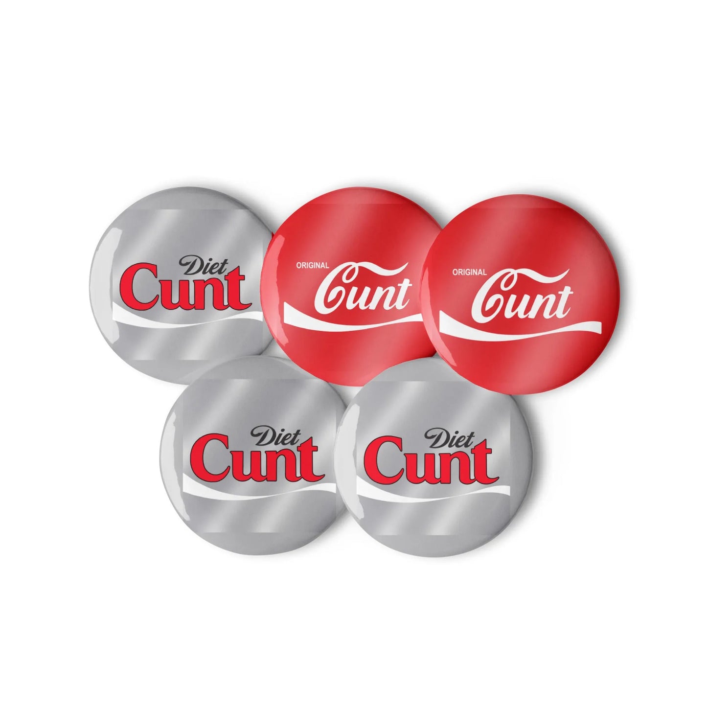 Original & Diet C*nt Pinback Button Set