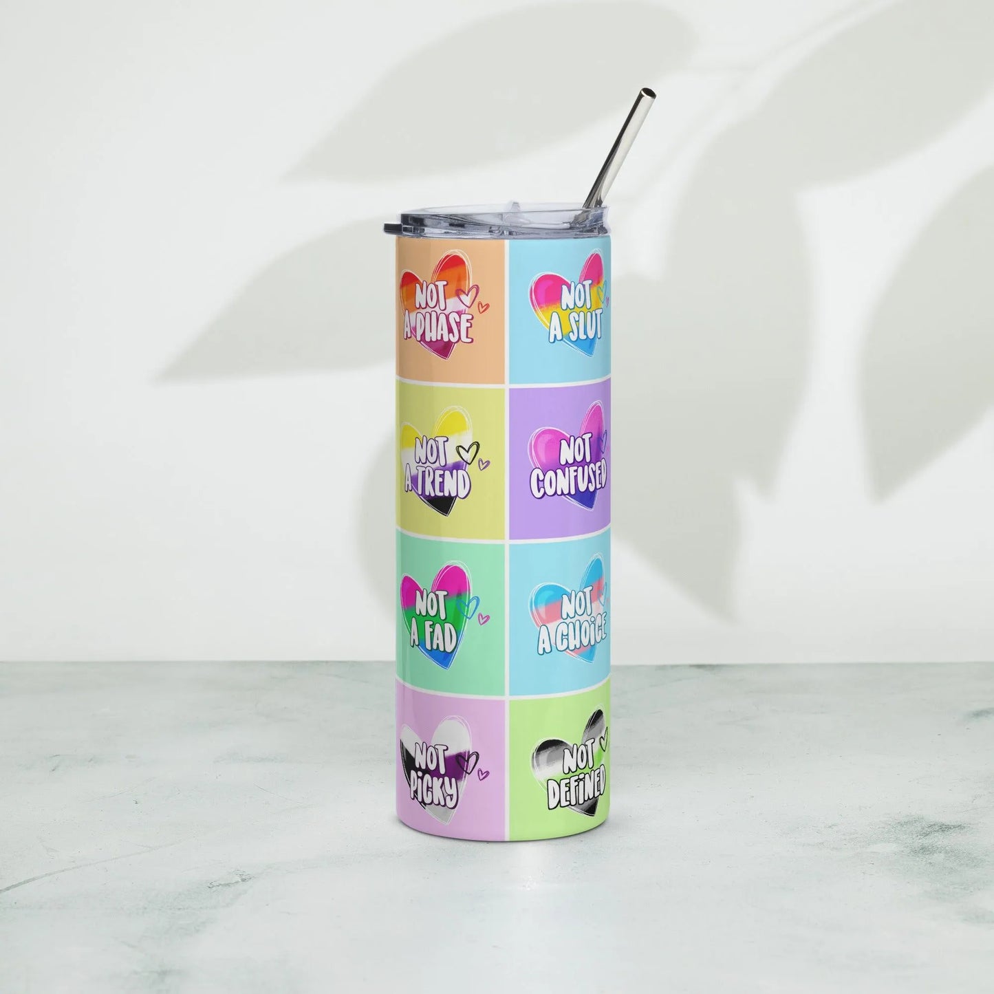 Hearts Full Of Pride Stainless Steel Tumbler